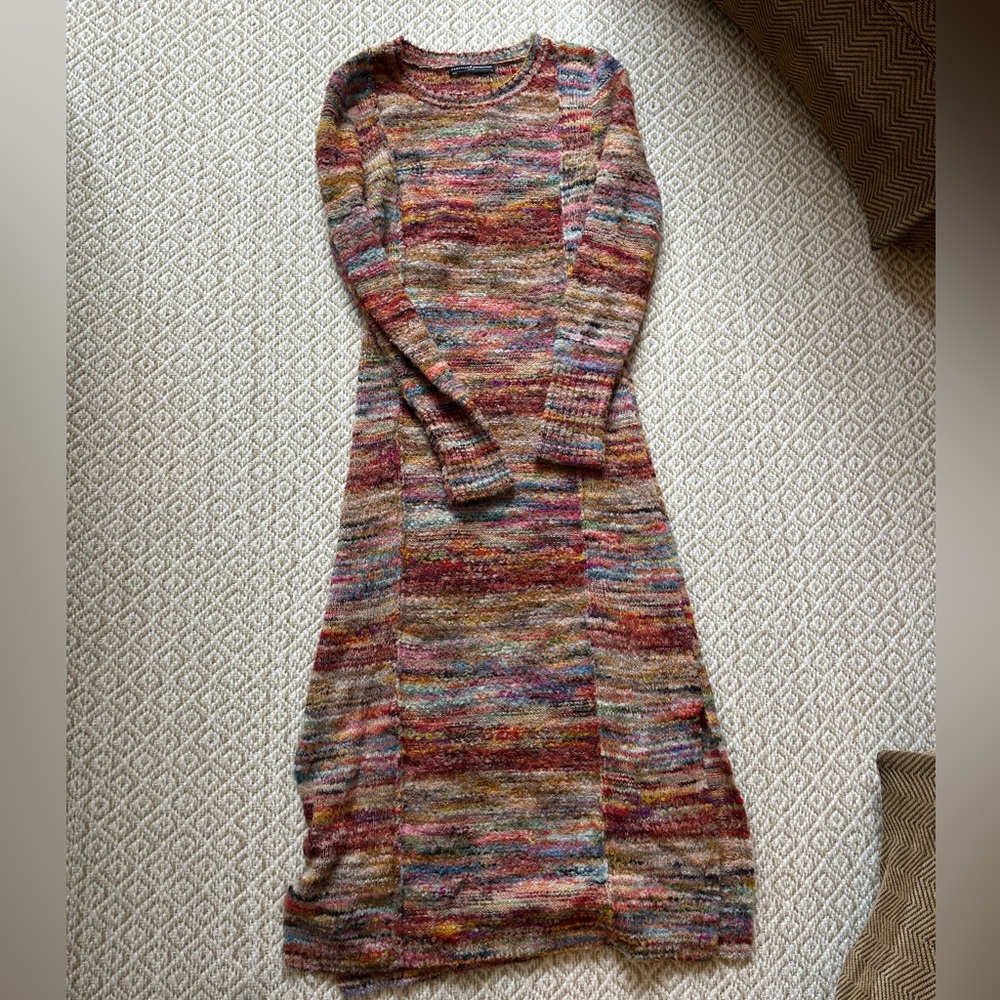 Peruvian Connection Multicolor Knit Maxi Dress